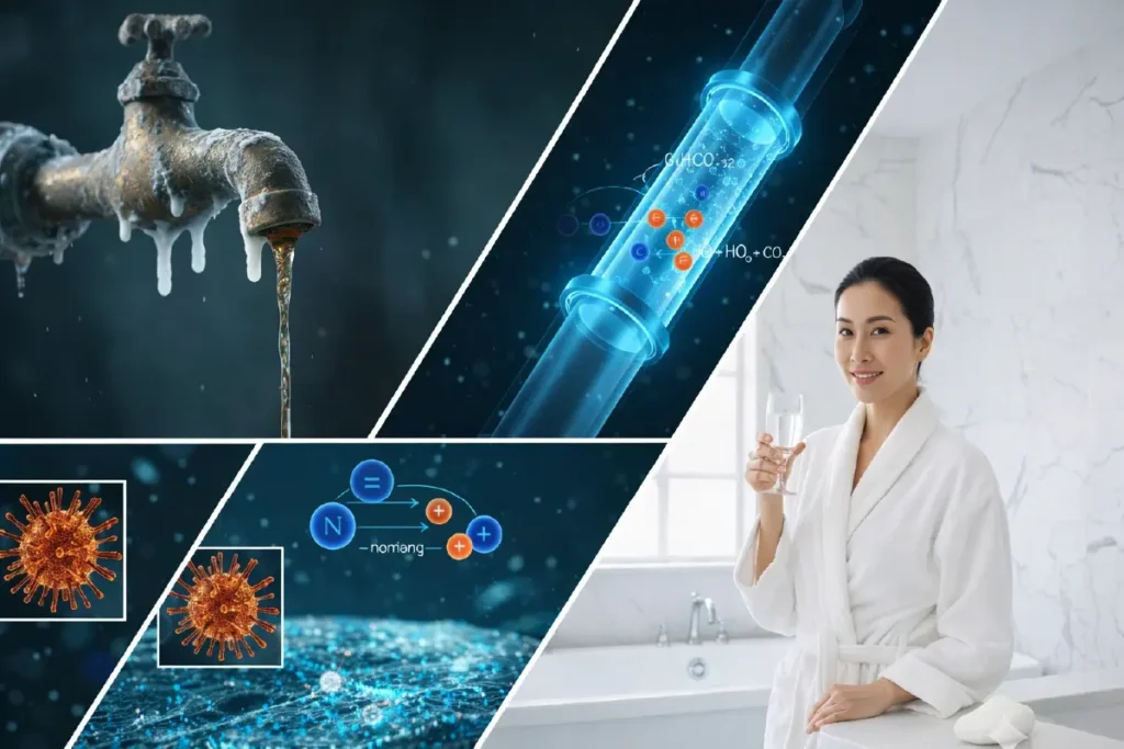 Nguyên nhân gây ra cặn vôi trên thiết bị vệ sinh và cách xử lý