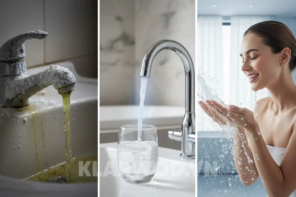 Clo dư và nước cứng - Mối nguy hại tiềm ẩn cho sức khỏe và thiết bị gia dụng