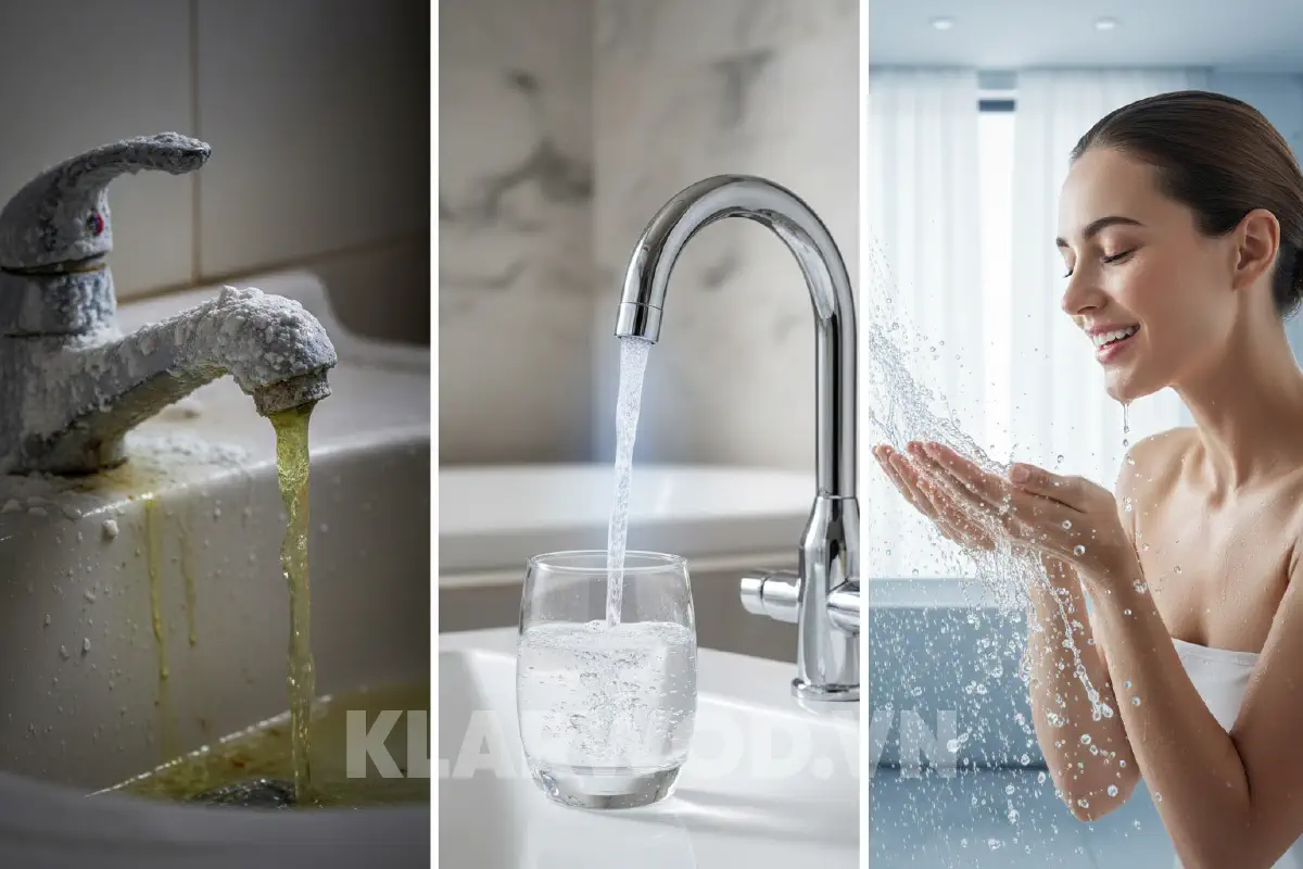 Clo dư và nước cứng - Mối nguy hại tiềm ẩn cho sức khỏe và thiết bị gia dụng