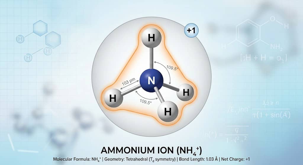 Cấu trúc phẩn tử Amoni (NH₄⁺)